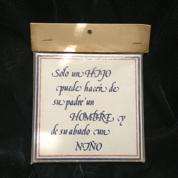 Vintage Hanging Clay Tile - Picture 3 of 3